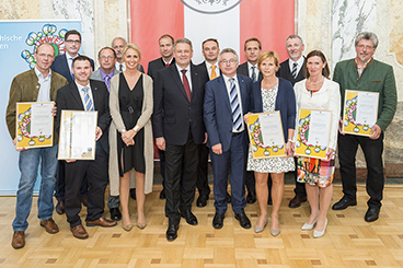 Die Verleihung des Österreichischen Umweltzeichens an acht Einrichtungen der AUVA